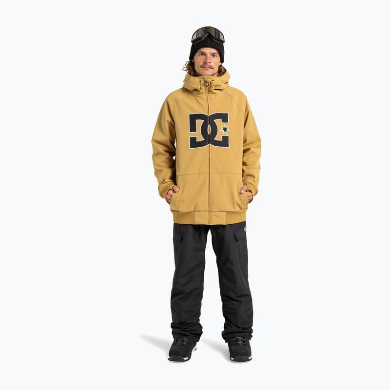 Мъжко яке за сноуборд DC Spectrum Softshell mustard gold 2
