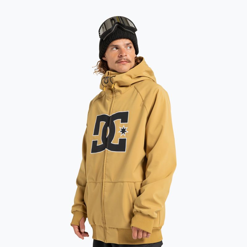 Мъжко яке за сноуборд DC Spectrum Softshell mustard gold 4