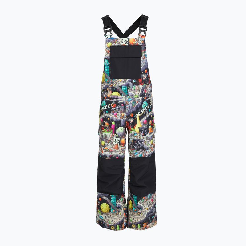 Детски панталони за сноуборд DC Roadblock Youth Bib outer world black 3