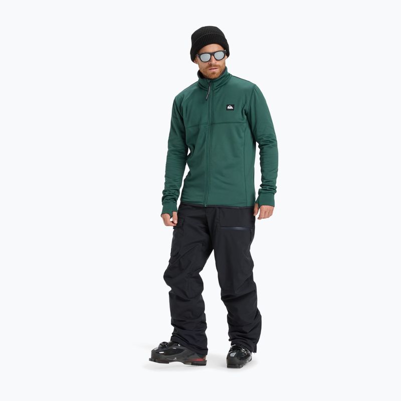 Мъжки суитшърт за сноуборд Quiksilver Steep Point Full Zip Fleece trekking green 2