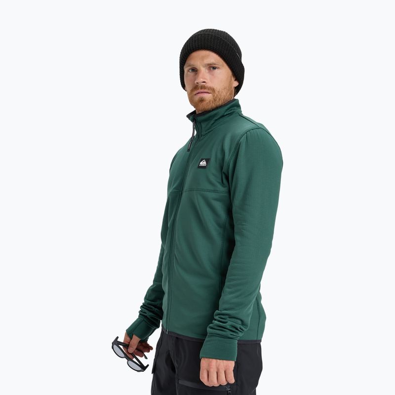 Мъжки суитшърт за сноуборд Quiksilver Steep Point Full Zip Fleece trekking green 4