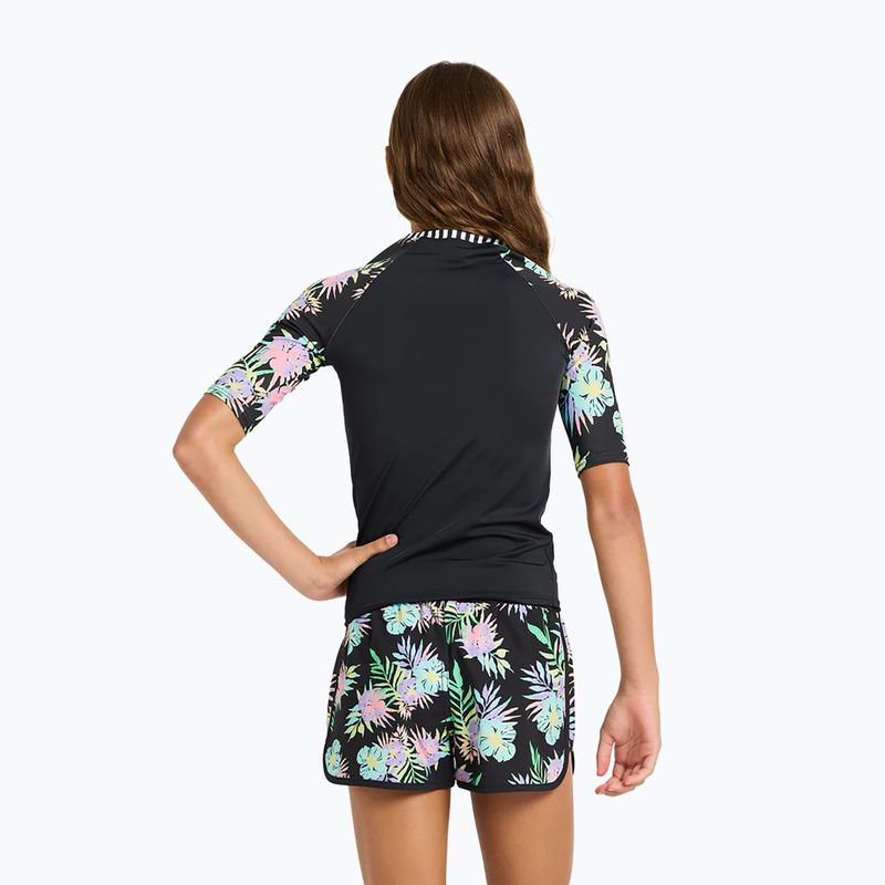 Детска тениска за плуване ROXY Active RG Lycra XMGB anthracite aquarella 3