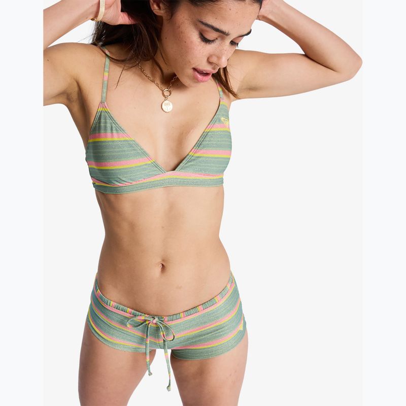 Долнище на бански костюм ROXY Ocean Dreamer Classic Shorty Lr oil green say it with stripes  5
