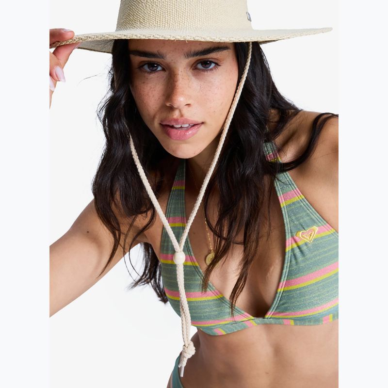 Горнище на бански костюм ROXY Ocean Dreamer Fixed Tri oil green say it with stripes 6