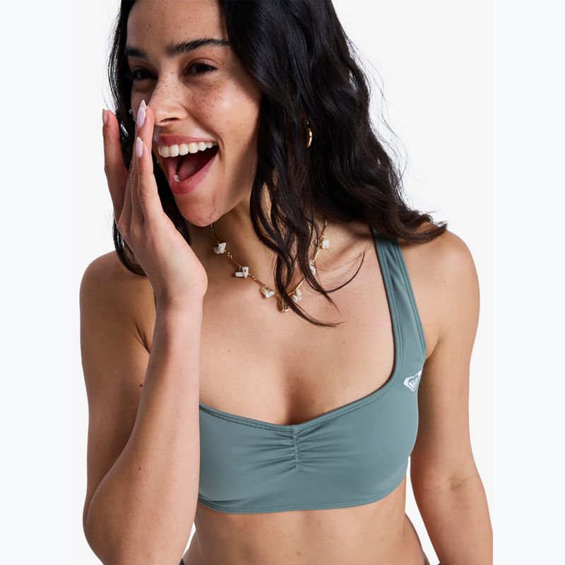 Горнище на бански костюм ROXY Solid Essentials Bralette agave green 6