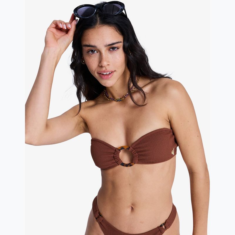 Горнище на бански костюм ROXY Sunshine Bandeau cappuccino 6