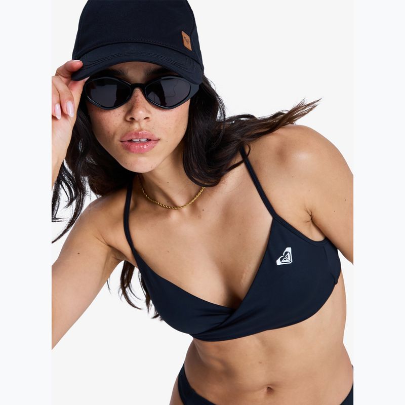 Горнище на бански костюм ROXY Solid Essentials Wrap Bralette anthracite 5