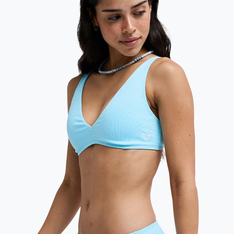 Горнище на бански костюм ROXY Palm Dreams Elongated Tri tanager turquoise 5