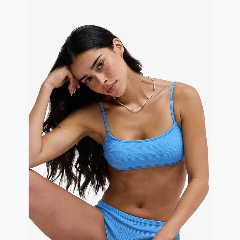 Горнище на бански костюм ROXY Paradise Wave Bralette silver lake blue make a splash 6
