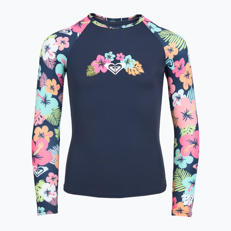 Дълъг ръкав + долна част на бански костюм ROXY Morning Flower Lycra Set mood indigo morning flowers 3