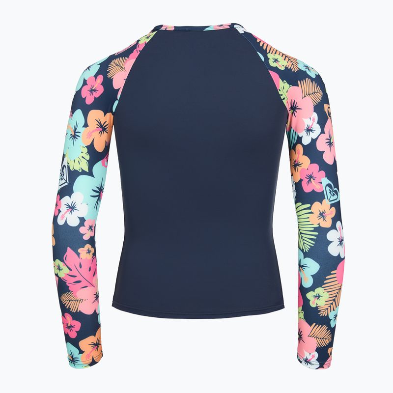 Дълъг ръкав + долна част на бански костюм ROXY Morning Flower Lycra Set mood indigo morning flowers 4