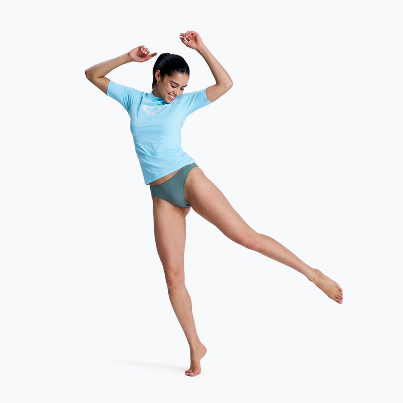 Дамска тениска за плуване ROXY Whole Hearted tanager turquoise 2
