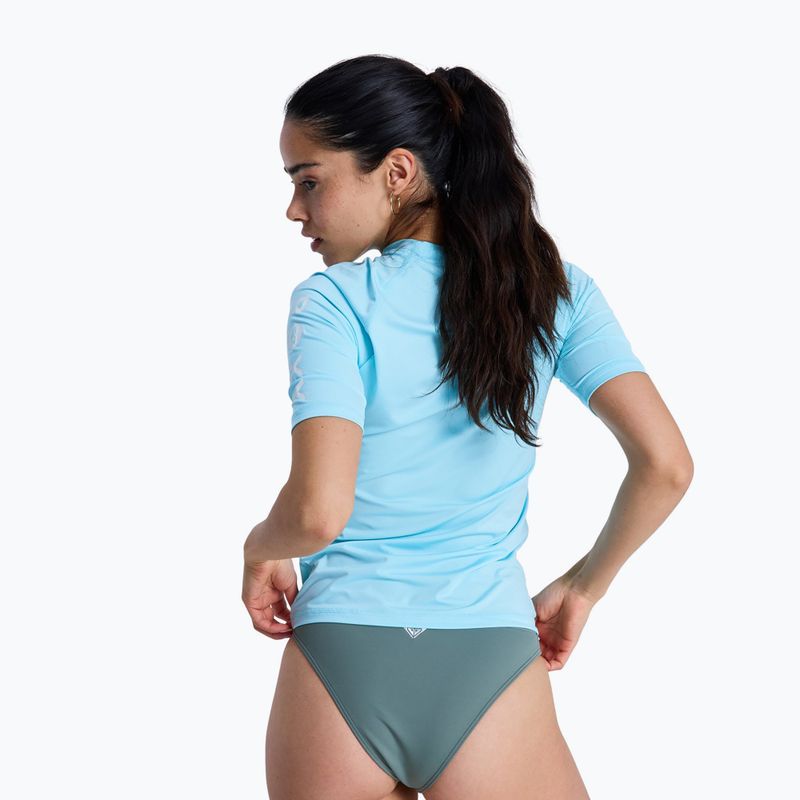 Дамска тениска за плуване ROXY Whole Hearted tanager turquoise 3