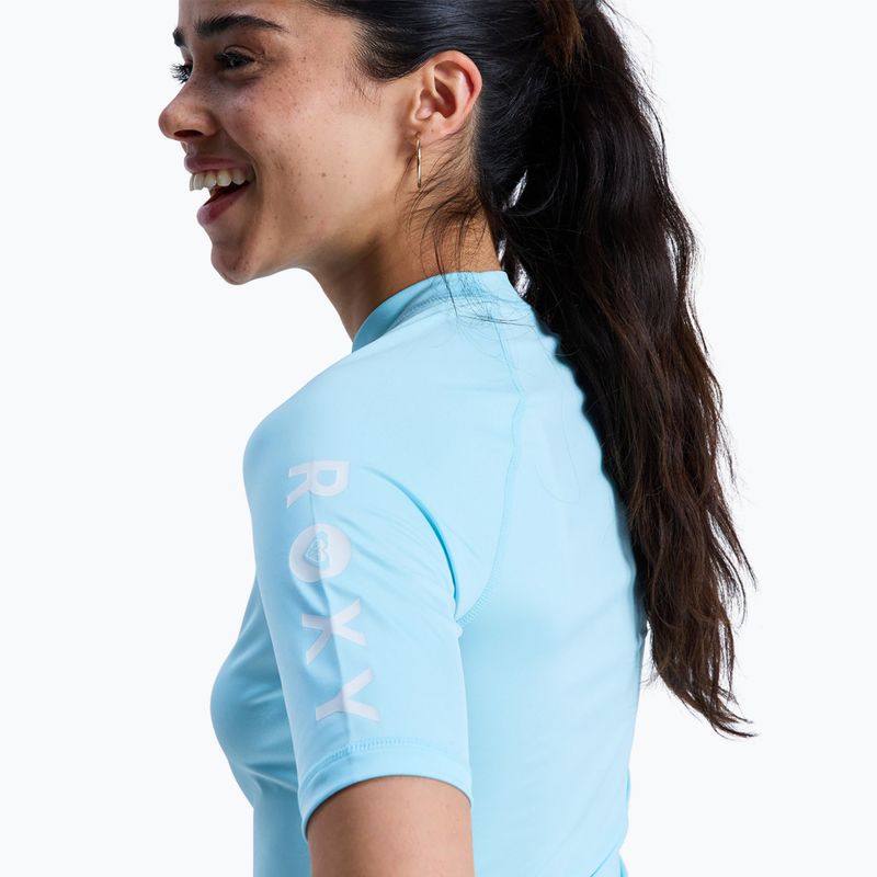 Дамска тениска за плуване ROXY Whole Hearted tanager turquoise 5