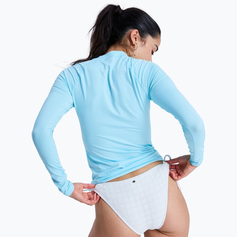 Дамска блуза с дълъг ръкав за плуване ROXY Whole Hearted tanager turquoise 3