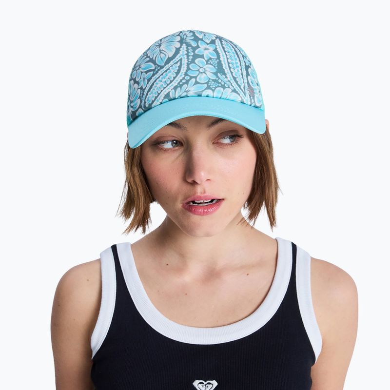 Дамска шапка с козирка ROXY Beautiful Morning oil green wildside paisley 5