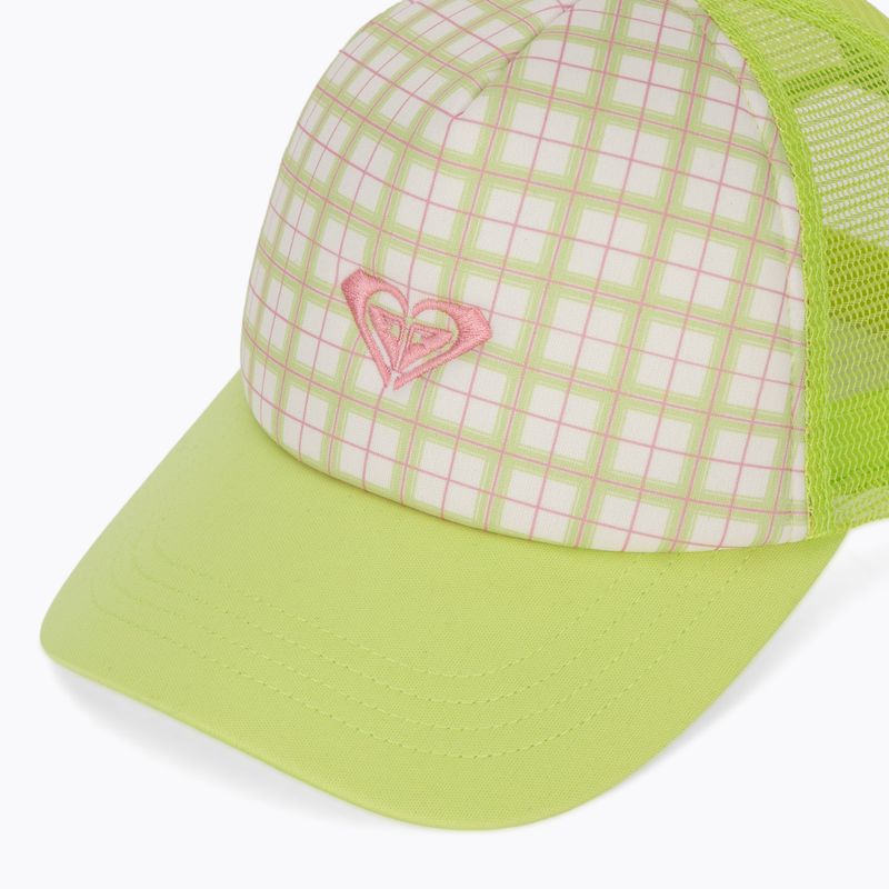 Дамска шапка с козирка ROXY Beautiful Morning cloud dancer swell plaid 3