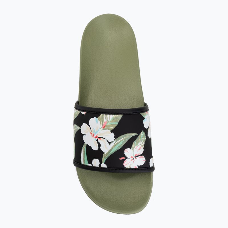 Дамски чехли ROXY Slippy IV oil green 5