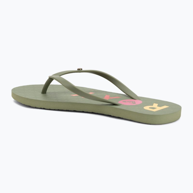 Дамски джапанки ROXY Sandy III oil green 3