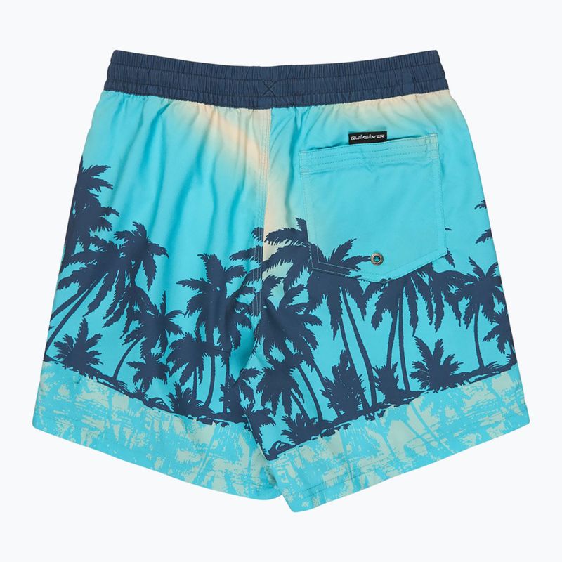 Детски бански шорти Quiksilver Everyday Printed Volley 14“ aqua thermotropics 2