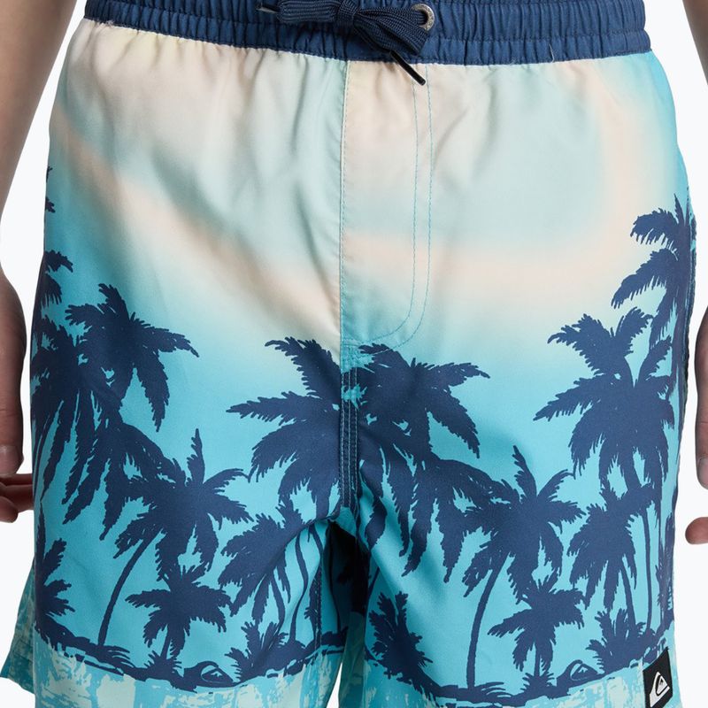 Детски бански шорти Quiksilver Everyday Printed Volley 14“ aqua thermotropics 6