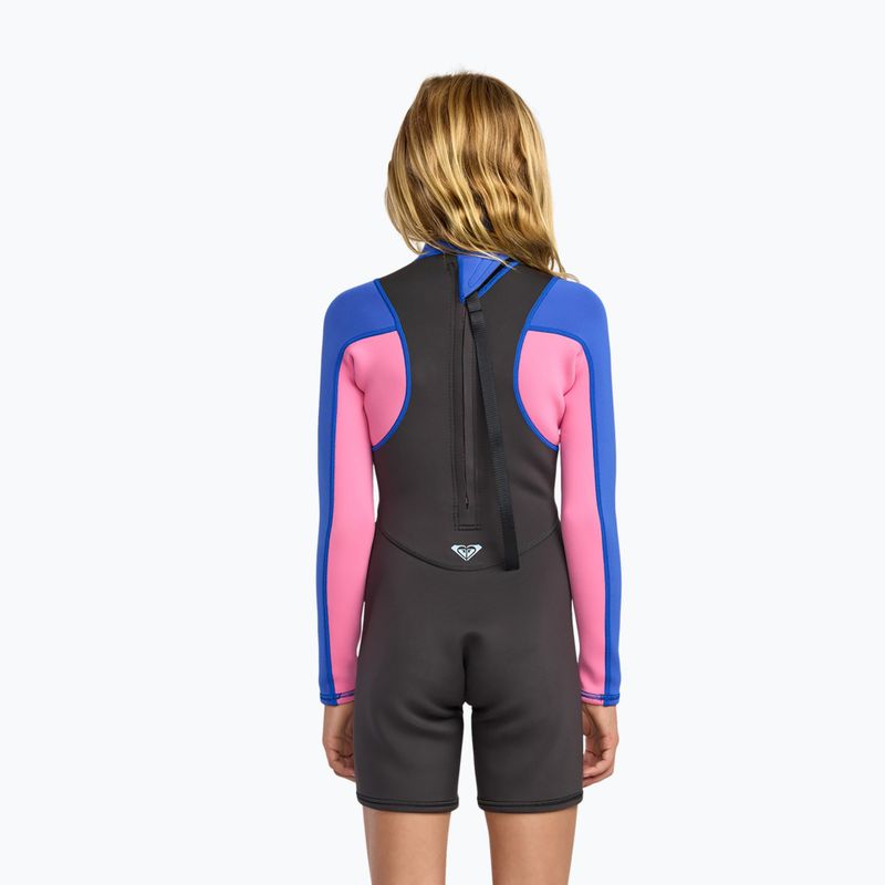 Детски неопренов костюм за плуване ROXY Prologue+ LS Springsuit 2/2 mm cobalt 2