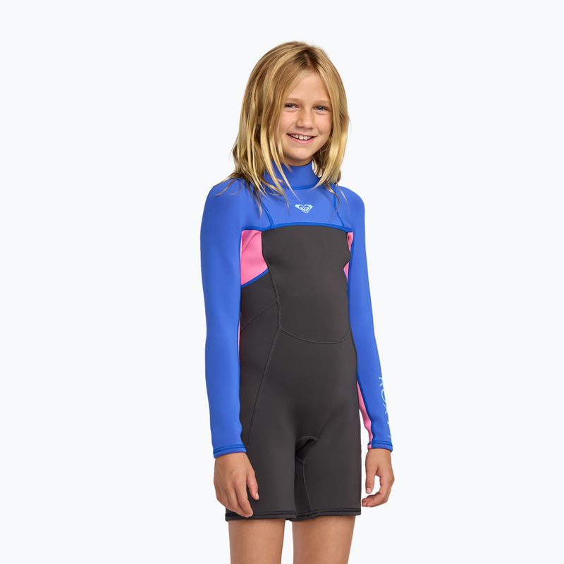 Детски неопренов костюм за плуване ROXY Prologue+ LS Springsuit 2/2 mm cobalt 3
