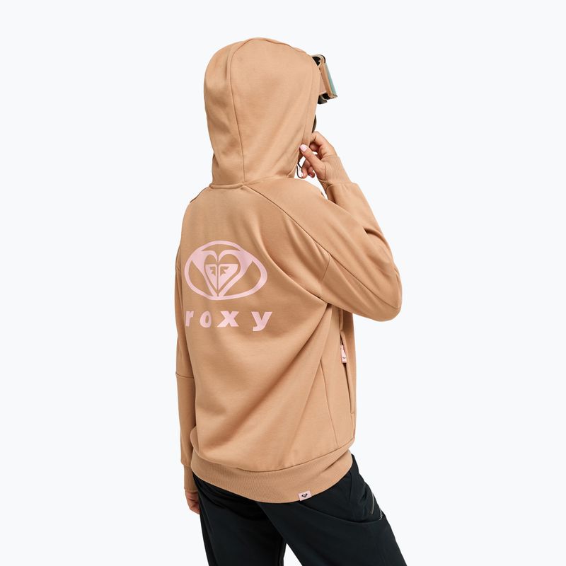 Детски суитшърт за сноуборд ROXY Liberty Hoodie cafe au lait 3