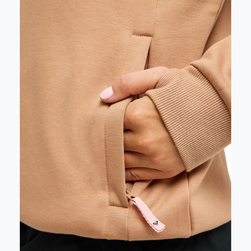 Детски суитшърт за сноуборд ROXY Liberty Hoodie cafe au lait 6