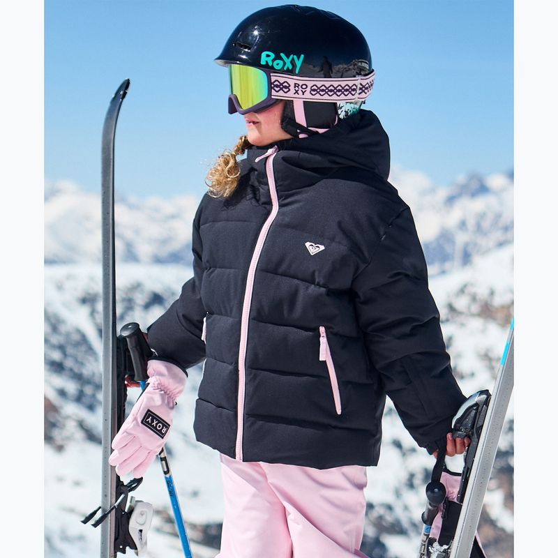 Детско сноуборд яке ROXY Snowyhill Puffy true black 8