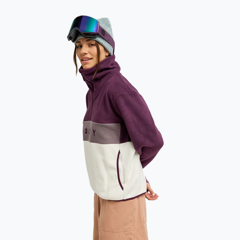 Дамски поларен суитшърт ROXY Icedrift Layer blackberry wine 4