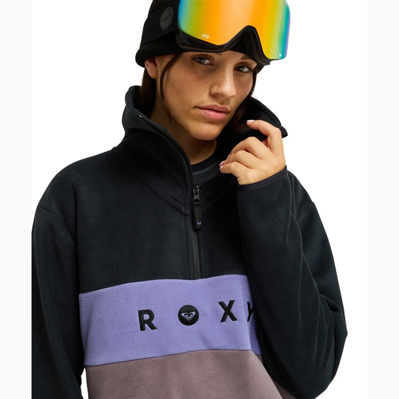Дамски поларен суитшърт ROXY Icedrift Layer true black 5
