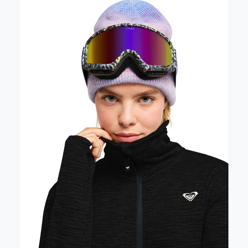 Дамски поларен суитшърт ROXY Snowstride Full Zip true black 5