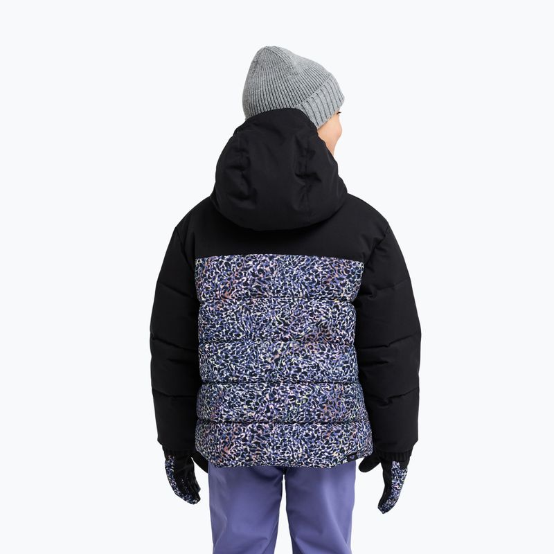 Детско сноуборд яке ROXY Snowyhill Printed Puffy true black wildin out rg 3