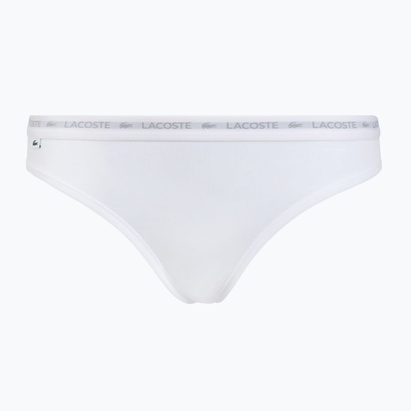 Дамски бикини Lacoste 8F1338 3 pairs black/white/silver chine 2
