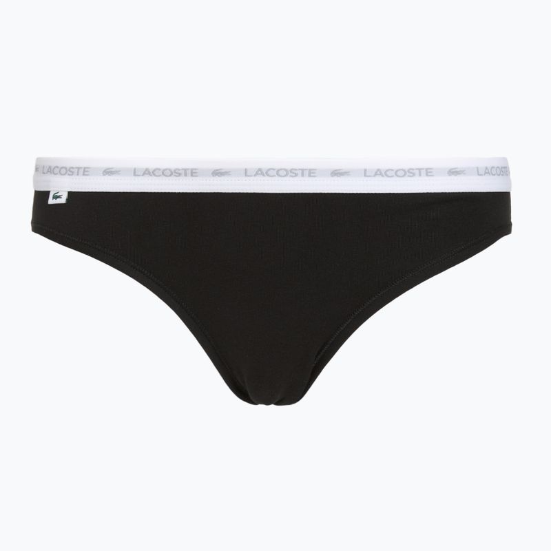 Дамски бикини Lacoste 8F1338 3 pairs black/white/silver chine 6