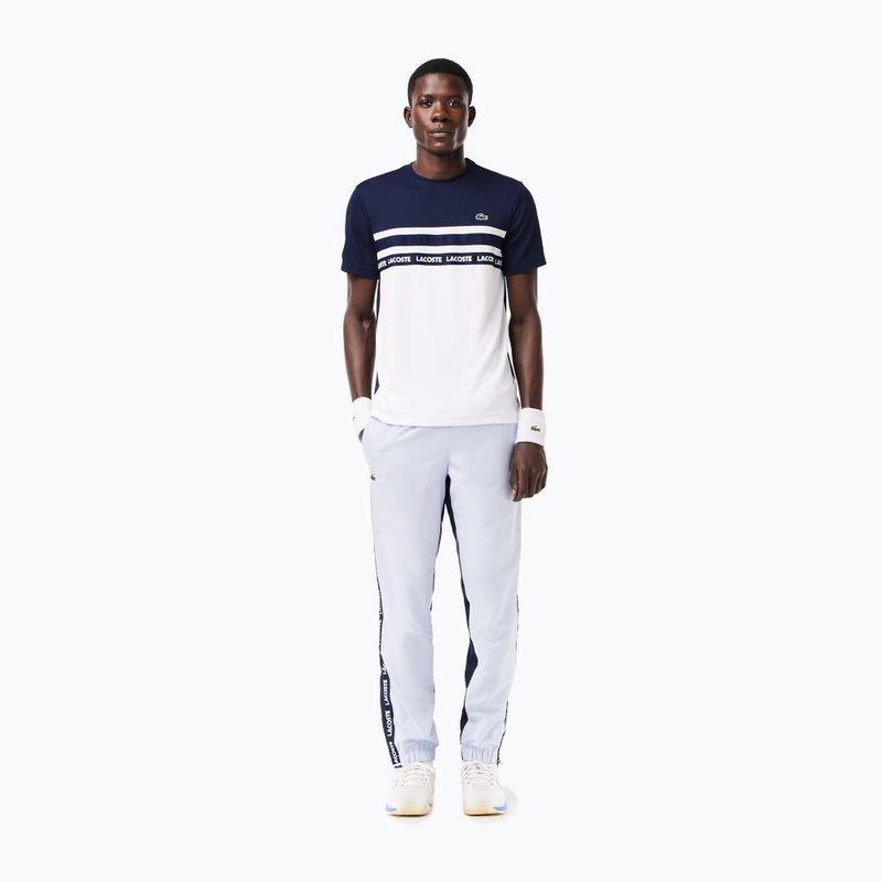 Мъжка тениска Lacoste TH7515 white/navy blue 2