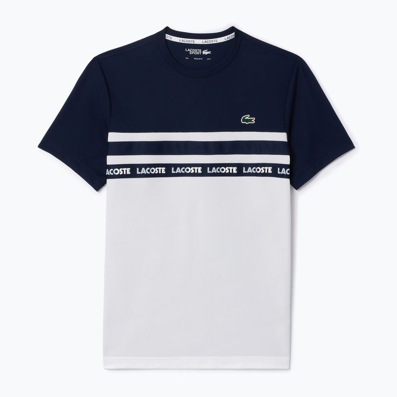 Мъжка тениска Lacoste TH7515 white/navy blue 4