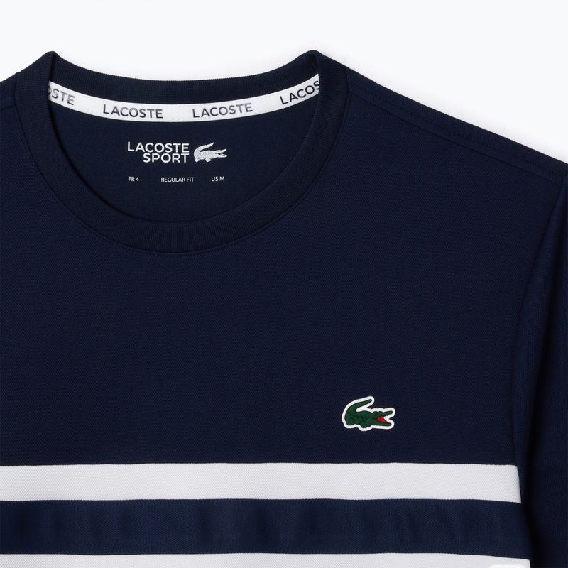 Мъжка тениска Lacoste TH7515 white/navy blue 5