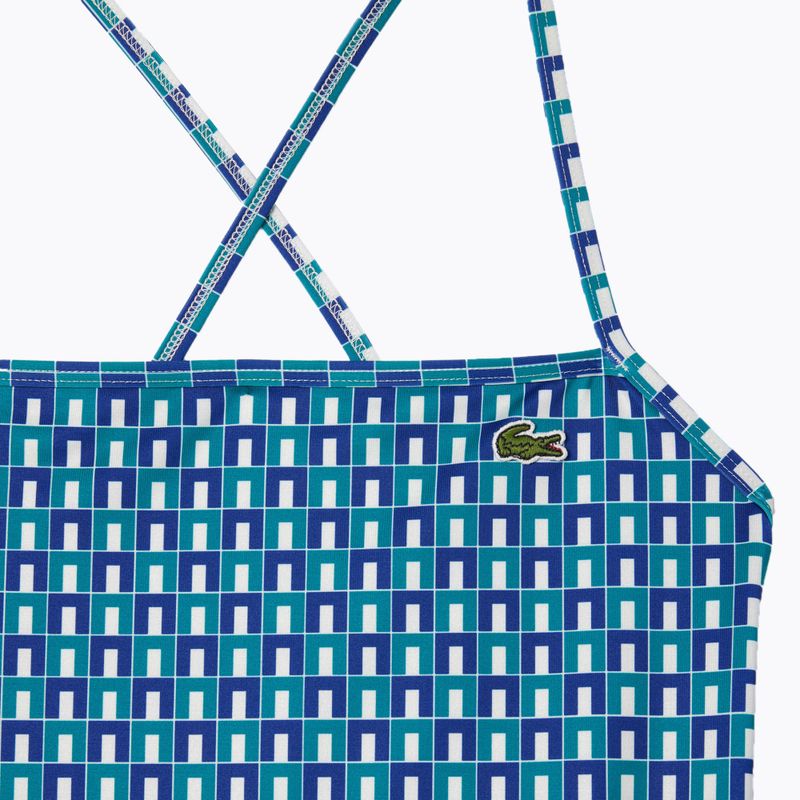 Дамски бански костюм от една част Lacoste MF7264 mascarpone / sloe 0 / underground 3