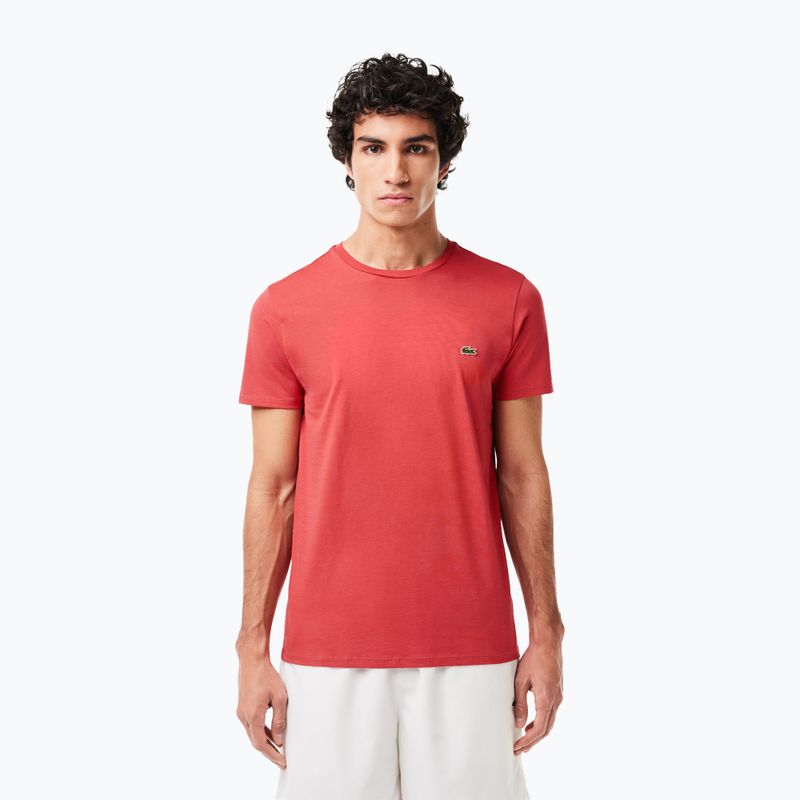 Мъжка тениска Lacoste TH6709 sierra red