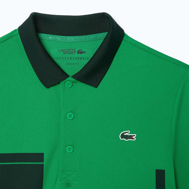 Поло тениска Lacoste DH2568 fluorine green/sinople 7