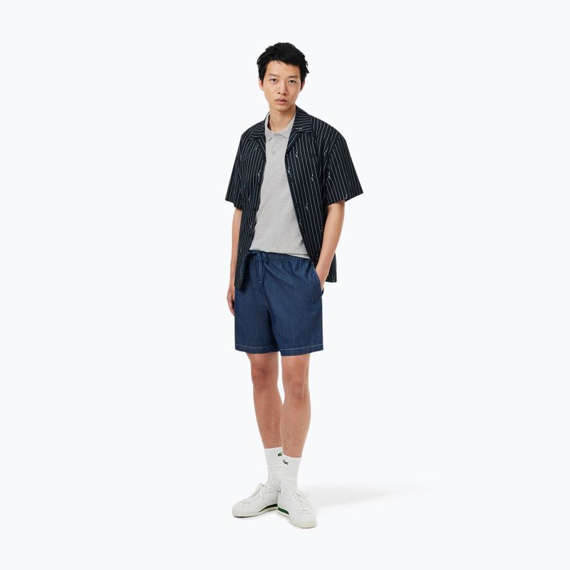 Мъжка поло тениска Lacoste Polo DH5522 silver chine 2