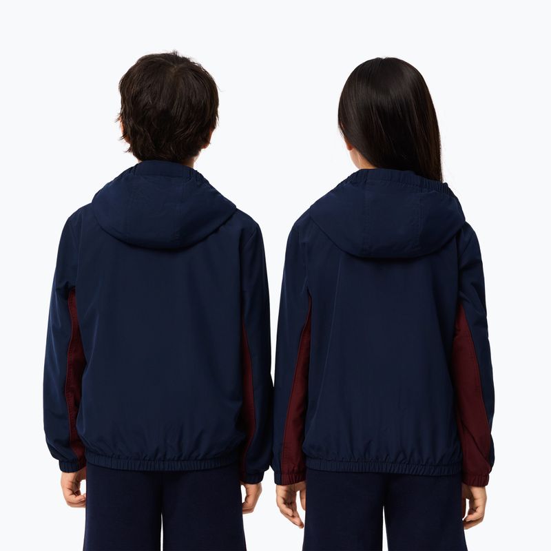Детско яке Lacoste BJ2453 navy blue / expresso 3