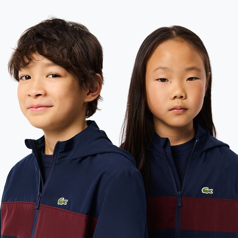 Детско яке Lacoste BJ2453 navy blue / expresso 4