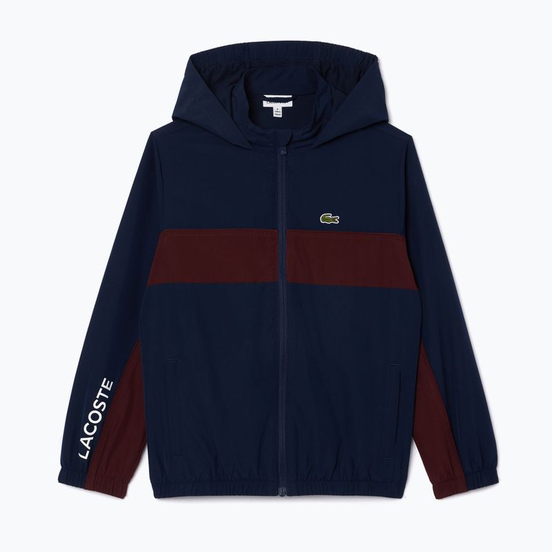 Детско яке Lacoste BJ2453 navy blue / expresso 5