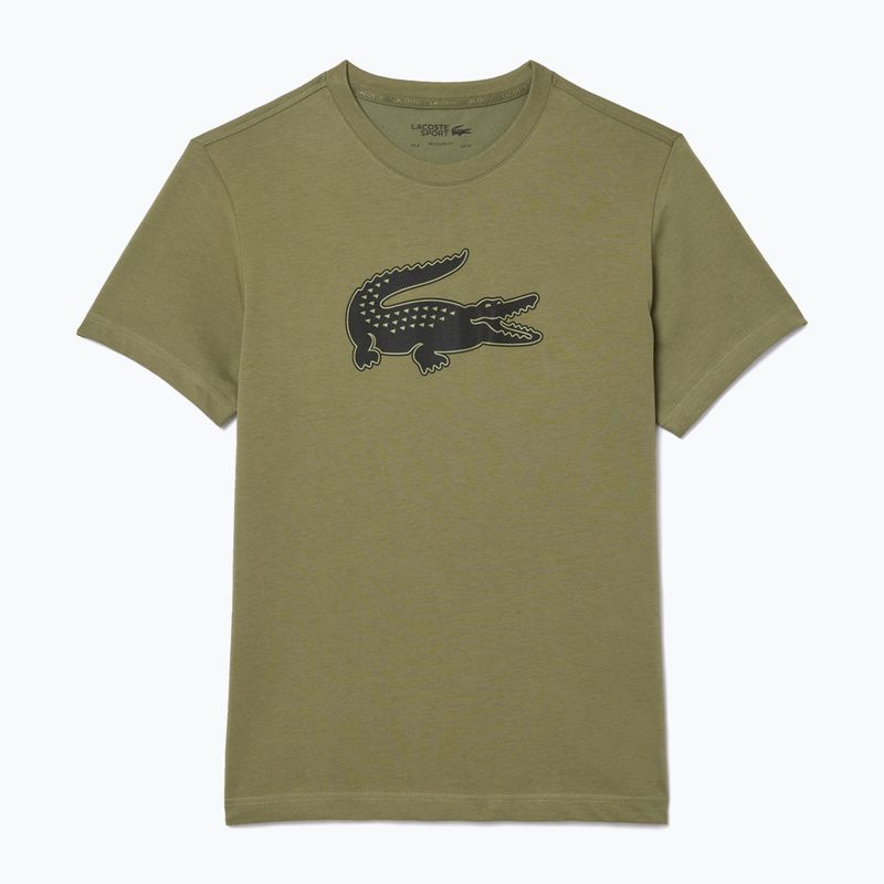 Мъжка тениска Lacoste TH2042 khaki/black 4