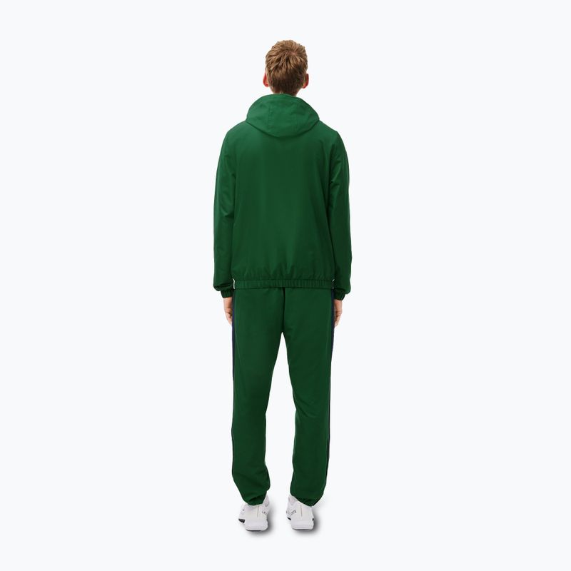 Мъжки спортен костюм Lacoste WH4241 зелен/бял/нави синьо 2