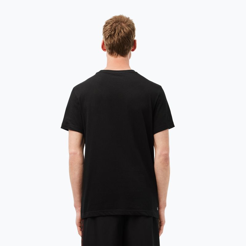 Мъжка тениска Lacoste TH2508 black/white 2