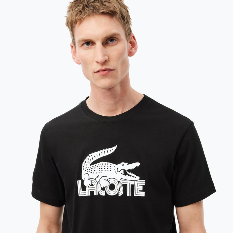 Мъжка тениска Lacoste TH2508 black/white 3